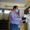 Primăria Municipiului Constanța continuă distribuirea dispenserelor cu dezinfectant pentru mâini în scările de bloc