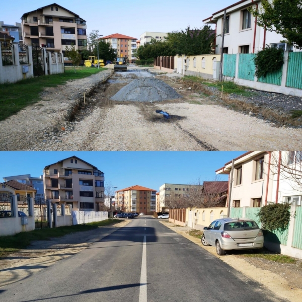 Strada Dumitru Kiriac, după finalizarea lucrărilor de amenajare