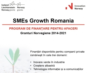 Al doilea apel de propuneri de proiecte  în cadrul programului SMEs Growth România