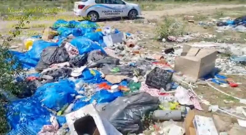 40.000 lei amendă pentru aruncarea gunoiului pe malul lacului Siutghiol!