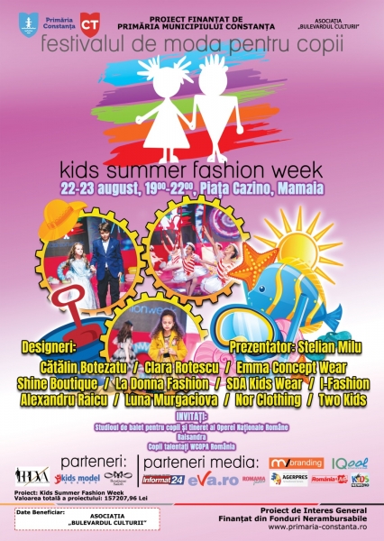 Designeri și branduri din industria de modă pentru copii și adolescenți vin la „Kids Summer Fashion Week”