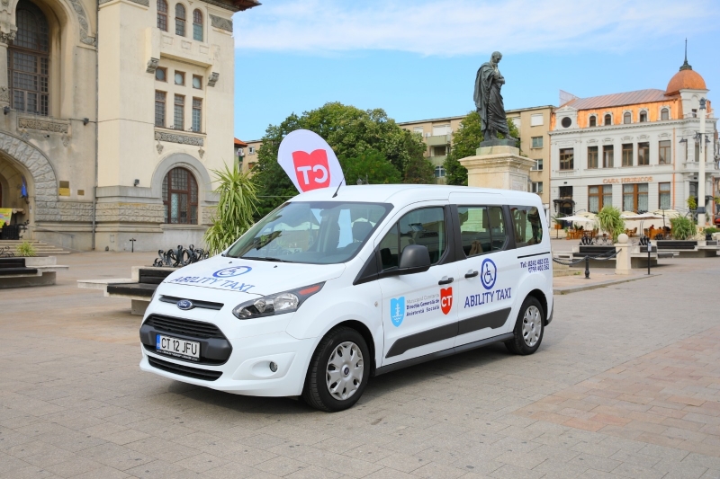 Decebal Făgădău a prezentat ABILITY TAXI, serviciul de transport gratuit în regim taxi dedicat persoanelor cu dizabilități din municipiul Constanța
