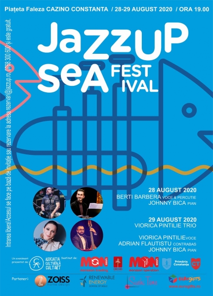 Patru muzicieni renumiți ai scenei naționale de jazz vor concerta la malul mării în ultimul weekend de vară