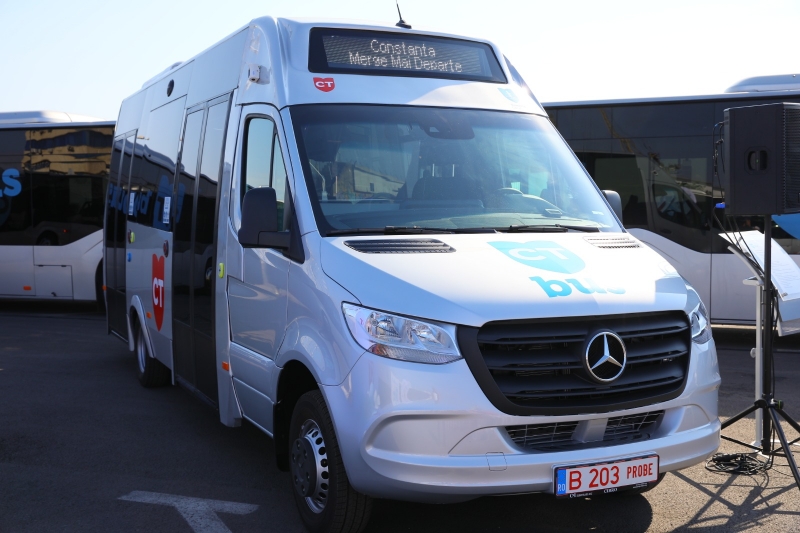 18 autobuze MERCEDES-BENZ de capacitate mică intră în flota municipiului Constanța