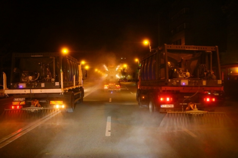 Străzile din municipiul Constanța, dezinfectate în fiecare noapte