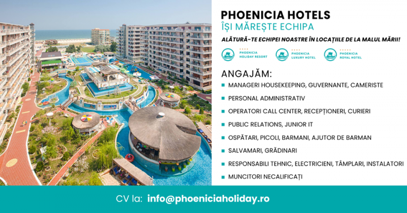 Phoenicia Hotels îți mărește echipa!