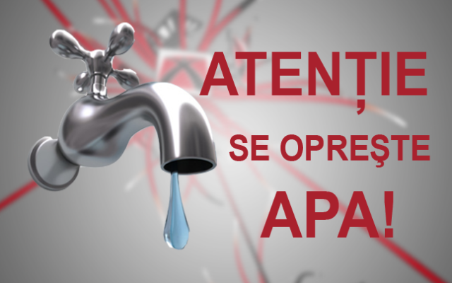 Se prelungește întreruperea furnizării apei potabile către abonații din localitățile Lazu și Agigea, în intervalul orar 15.30 – 24.00