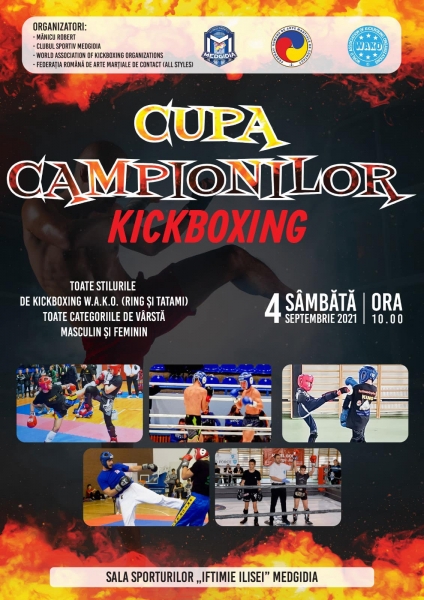 Cupa Campionilor la Kickboxing, în premieră, la Medgidia!