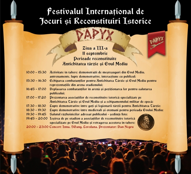 Festivalul de Jocuri și Reconstituiri Istorice - DAPYX, Medgidia 2021