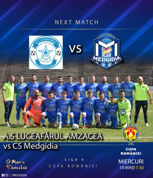 Primul meci de fotbal în Cupa României al echipei CS Medgidia