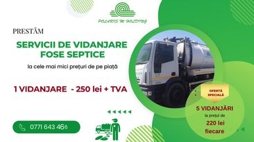 Polaris M Holding NĂVODARI și CONSTANȚA 
oferă servicii de vidanjare fose septice la cele mai mici prețuri!
