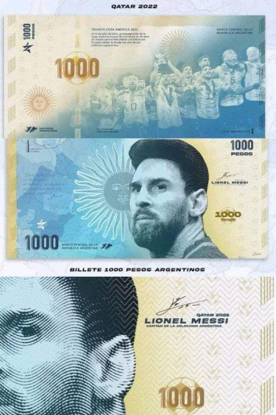 Chipul lui Messi, propus să apară pe bancnota de 1.000 de pesos!