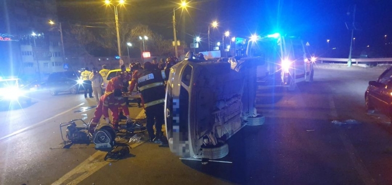 Grav accident rutier la Năvodari, 2 victime încarcerate!