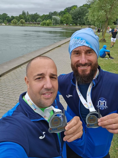Cristian Gurău și Ionuț Cristea triumfă pe locul 3 la Delta Triathlon Tulcea