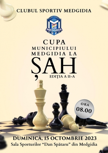 C S Medgidia vă invită în acest weekend la concursul „Cupa Municipiului Medgidia la șah”