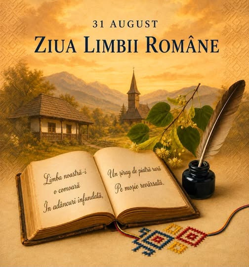 La mulți ani, limbii române și tuturor celor care o poartă cu drag în suflet!