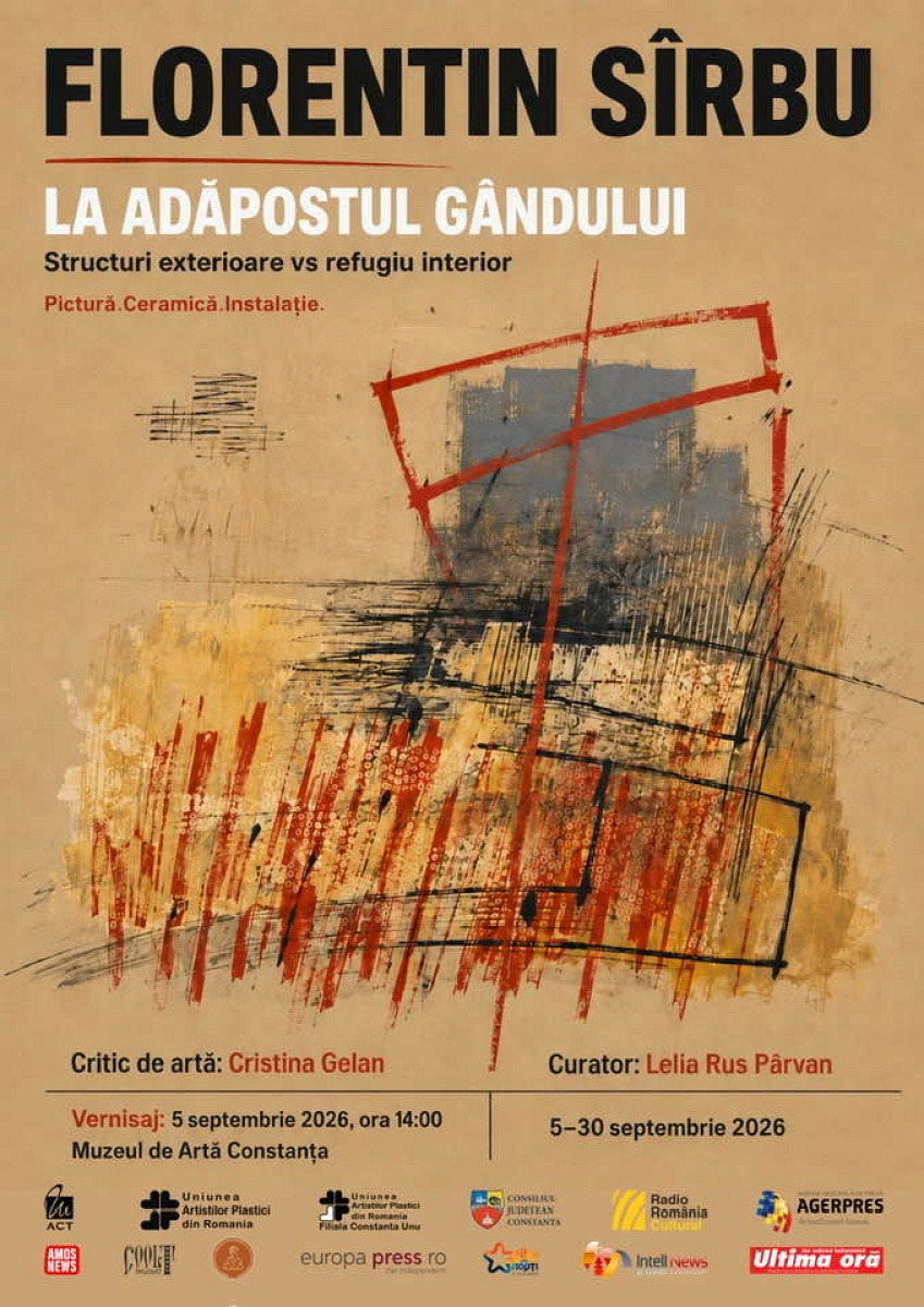 „La adăpostul gândului. Structuri exterioare vs refugiu interior” – expoziție de pictură, ceramică și instalație, la Muzeul de Artă Constanța