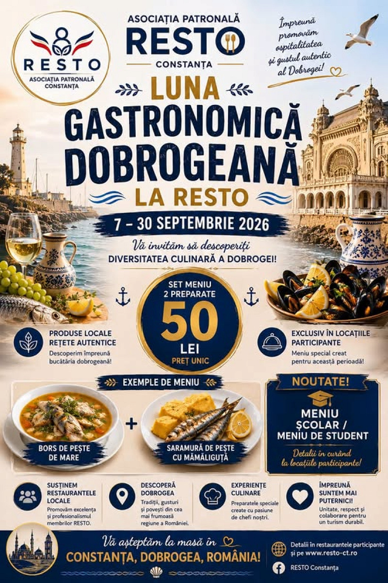 RESTO lansează „Luna gastronomică dobrogeană!”