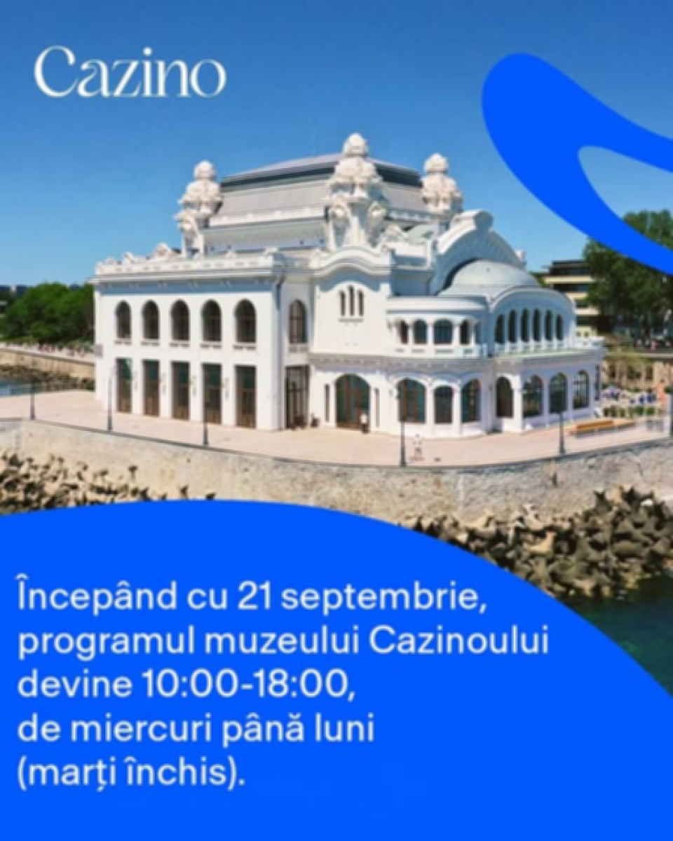 Programul de vizitare a Cazinoului Constanța