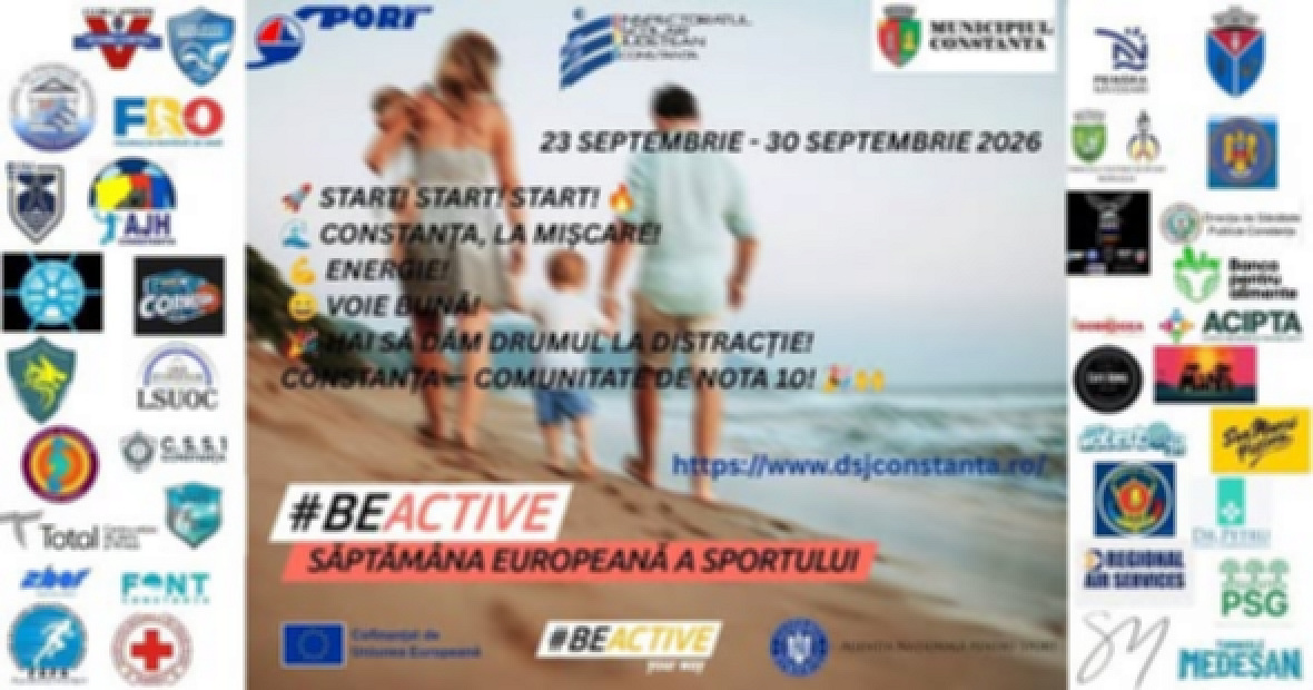 Constanța intră în ritmul #BeActive!