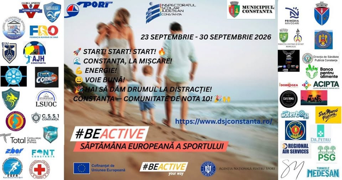 Săptămâna Europeană a Sportului: Comuna Cumpăna organizează „Cross by Night” sub egida #BeActive
