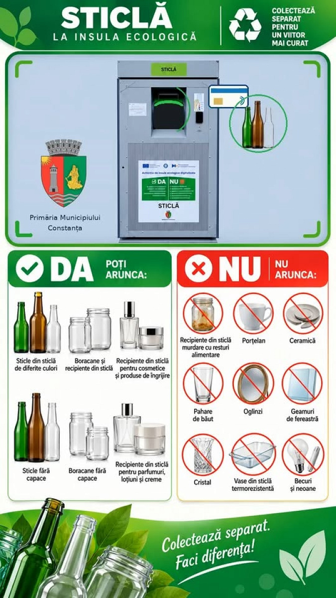 Colectăm separat. Reciclăm corect. Contribuim la un oraș mai curat!