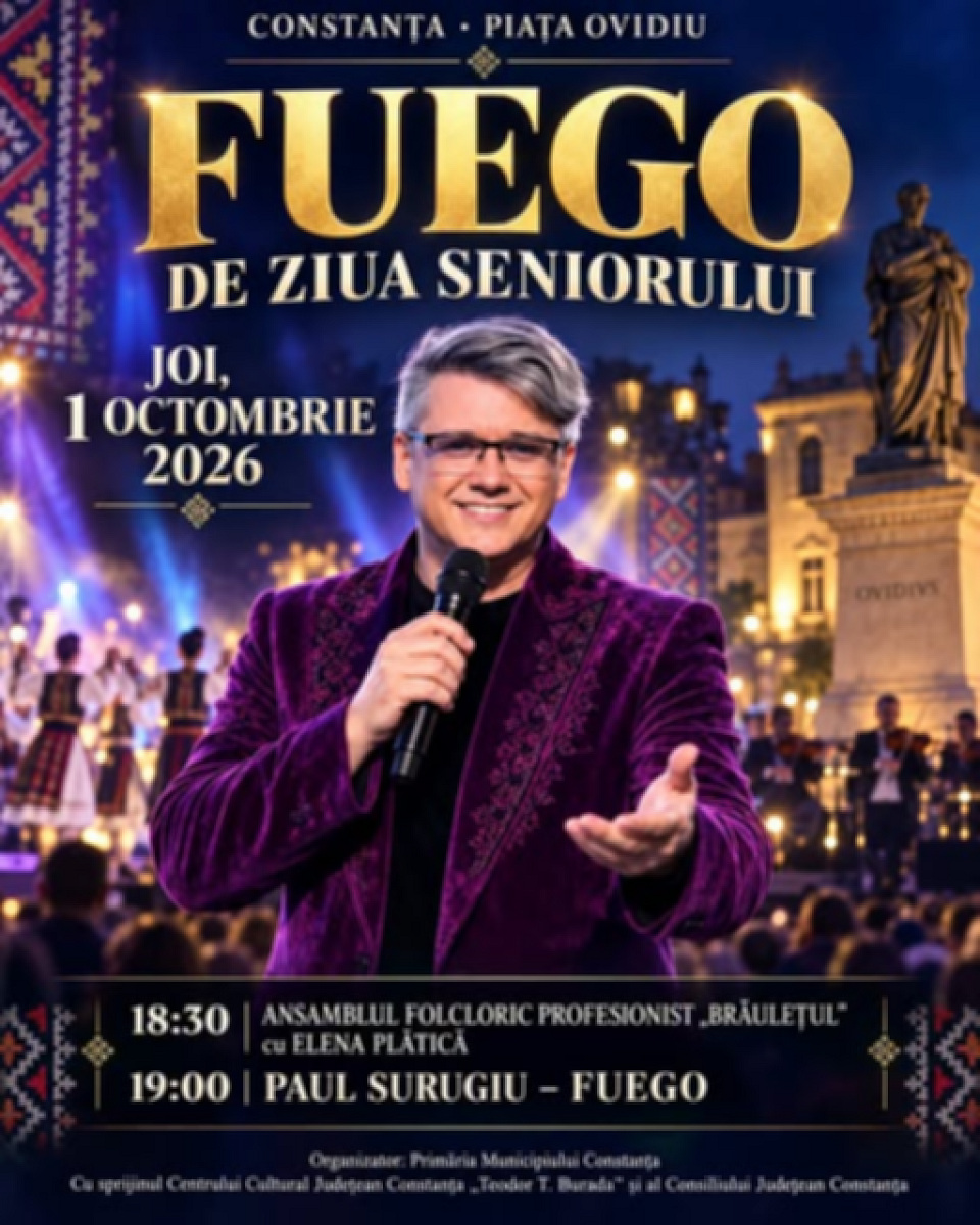 Pe 1 octombrie, Piața Ovidiu e a seniorilor!