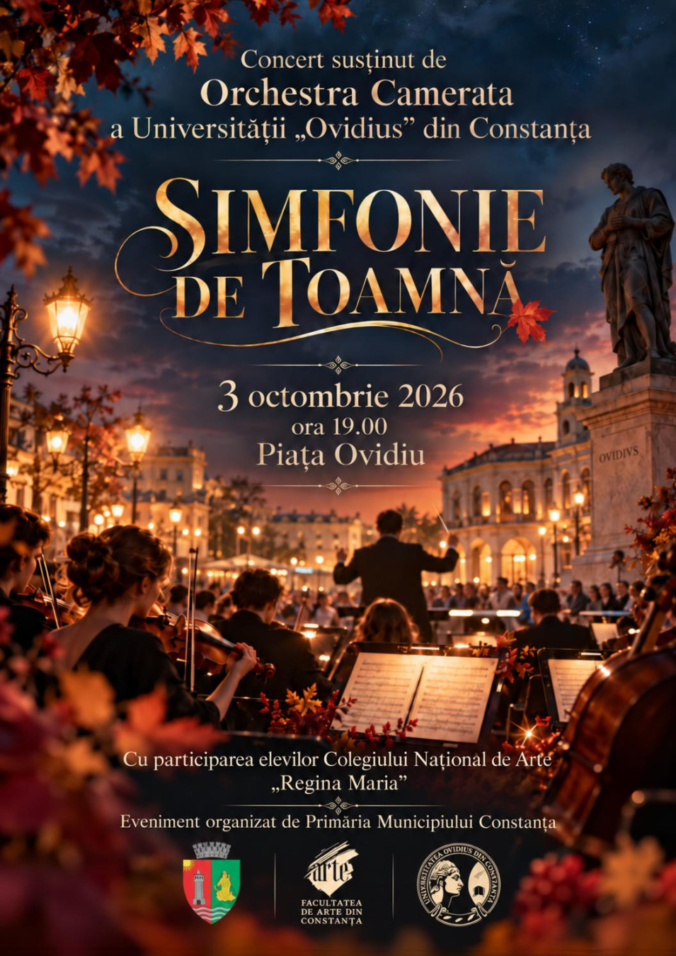 O seară de toamnă, în acorduri de muzică clasică, în Piața Ovidiu