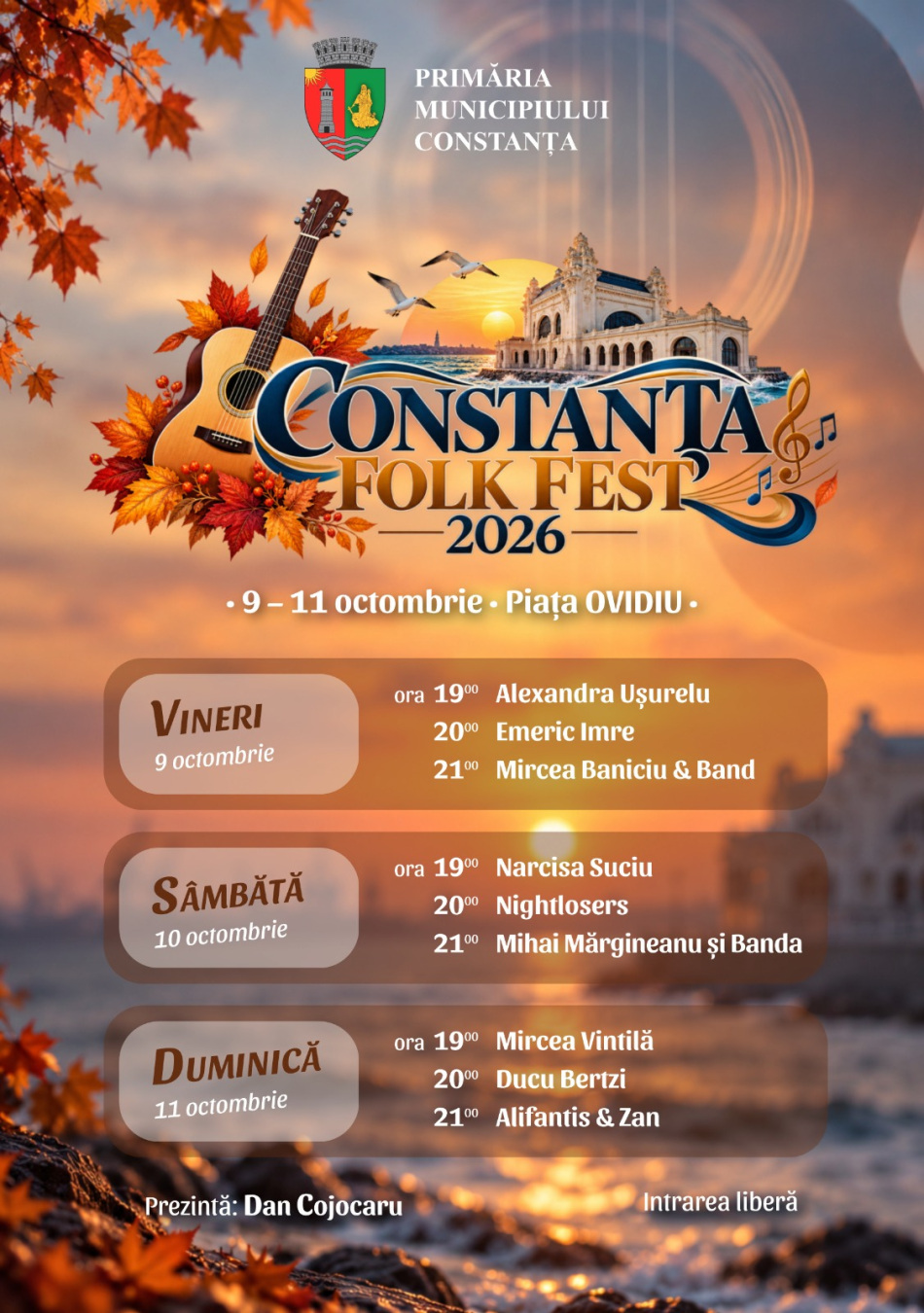 Piața Ovidiu devine scena folkului românesc: Constanța Folk Fest 2026