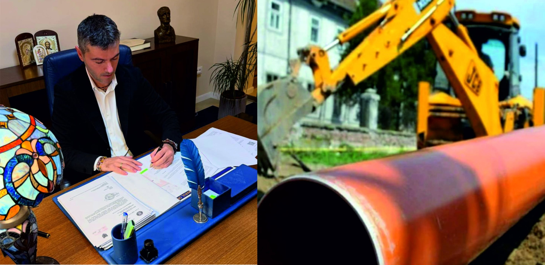 COMUNICAT DE PRESĂ Debutul proiectului „Extindere rețea de alimentare cu apă și canalizare menajeră în orașul Ovidiu”