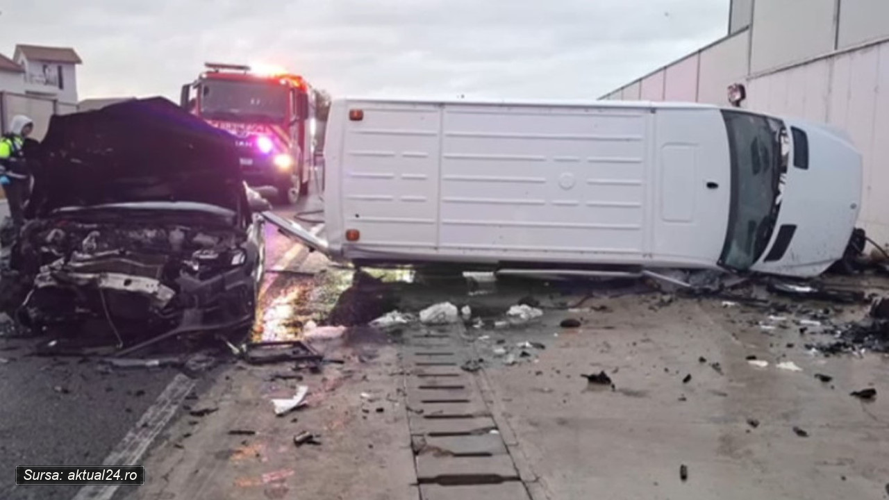 Grav accident pe DN 22, între Năvodari și Lumina: nouă persoane au ajuns la spital!