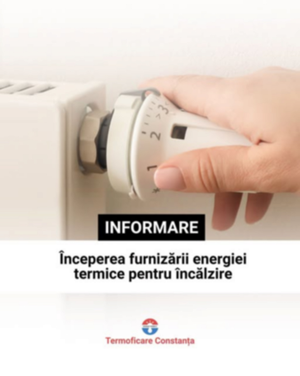 Termoficare Constanța estimează începerea furnizării energiei termice pentru încălzire în jurul datei de 1 noiembrie 2026