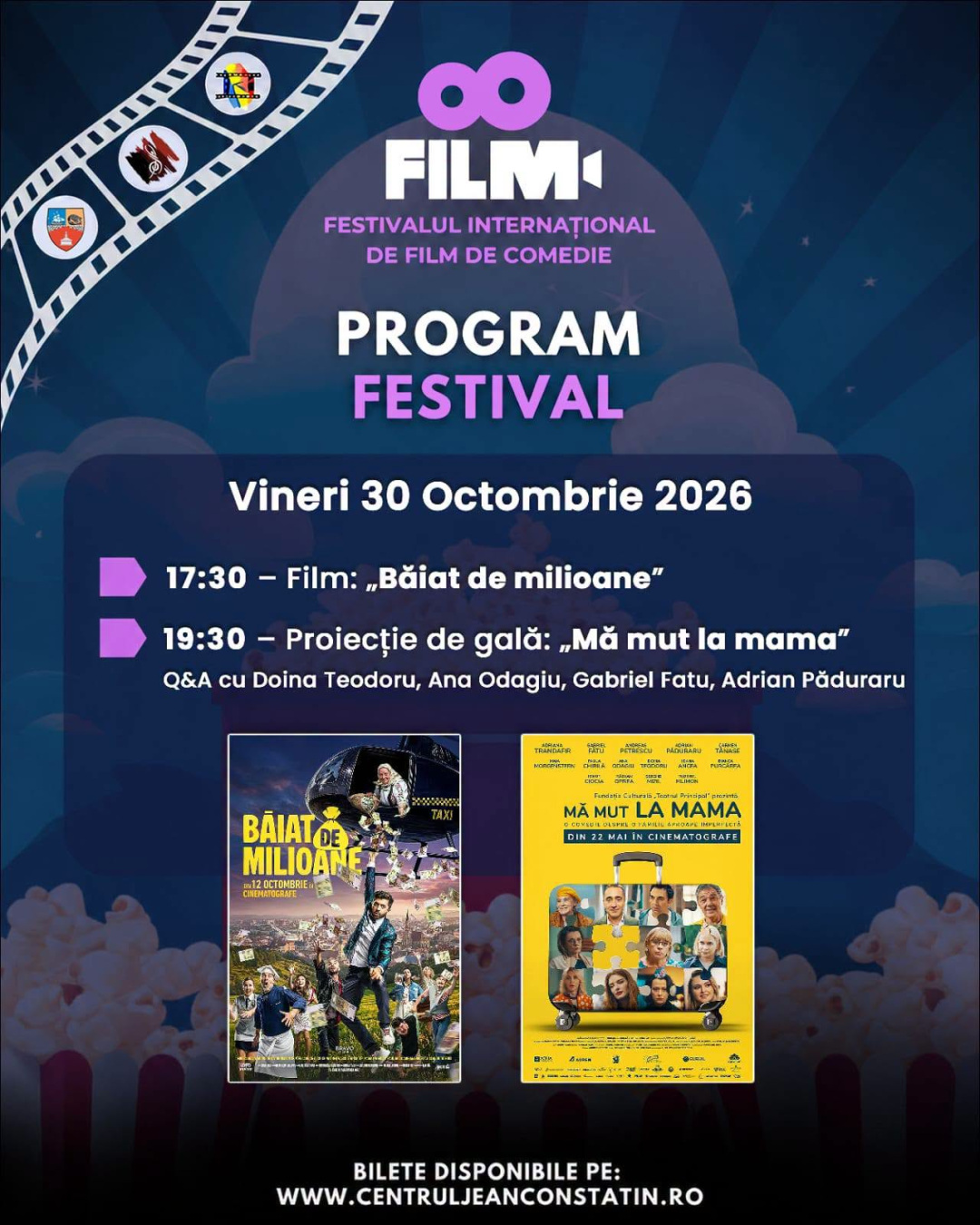 A început Festivalul Internațional de Film de Comedie – Ediția a III-a!