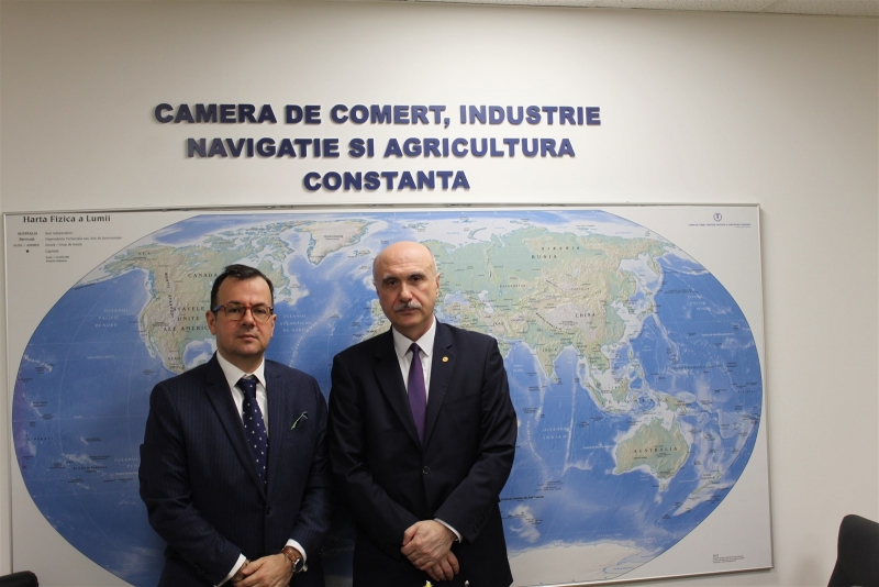 Ambasadorul Republicii Macedonia la Bucureşti, în vizită la CCINA Constanţa