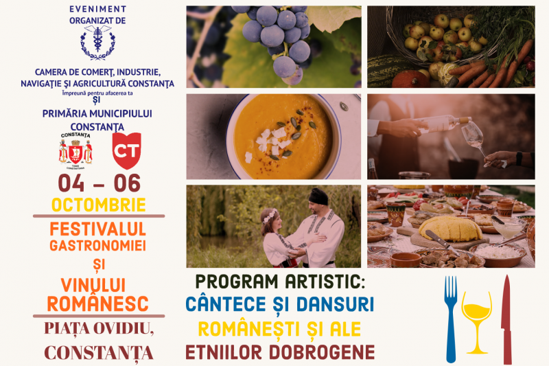 Festivalul Gastronomiei și Vinului Românesc, la Constanța