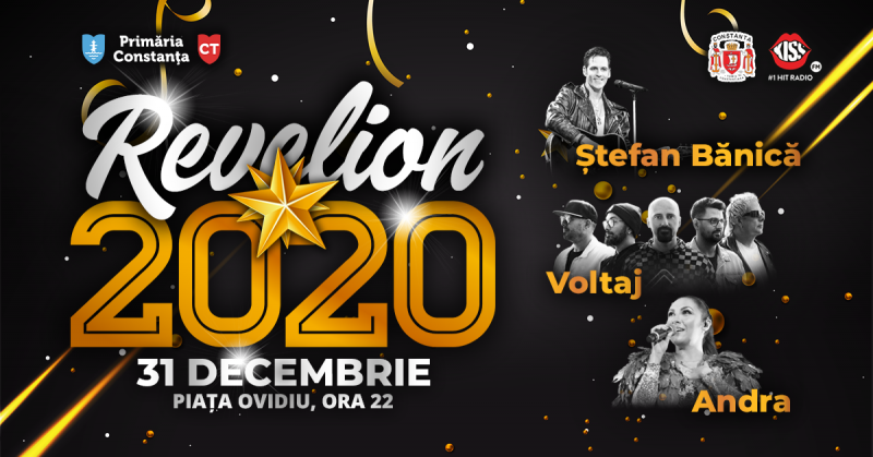 Andra, Ștefan Bănică și Voltaj cântă de Revelion în Piața Ovidiu!