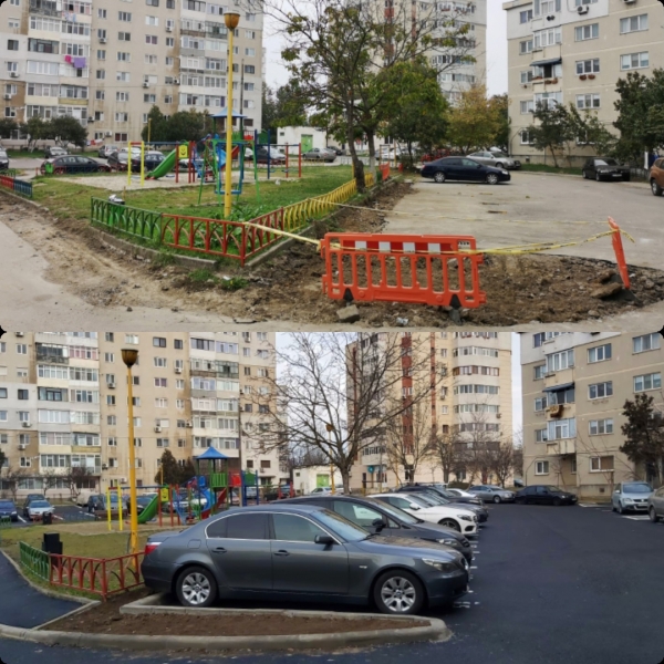 Parcare rezidențială, trotuare și alei pentru locuitorii din cartierul Km 4-5