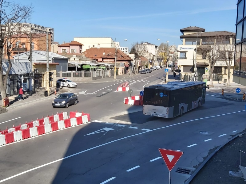 Atenție, șoferi! Intersecția bulevardului Mamaia cu strada I.G. Duca a fost resistematizată