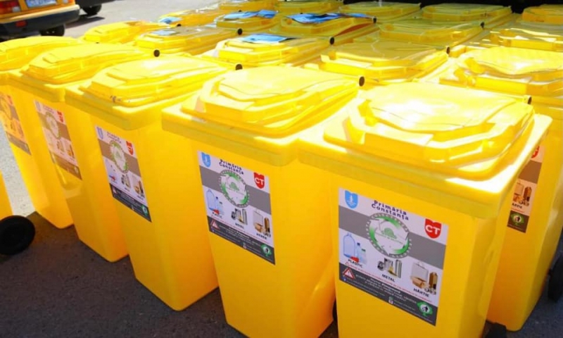 În perioada 12.04 - 16.04.2021, Polaris M Holding  - CONSTANȚA va distribui pubele galbene, pentru colectarea separată a deșeurilor