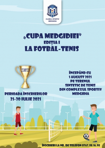 Astăzi se dă startul primei ediții a Cupei Medgidiei la Fotbal-Tenis(cu piciorul)