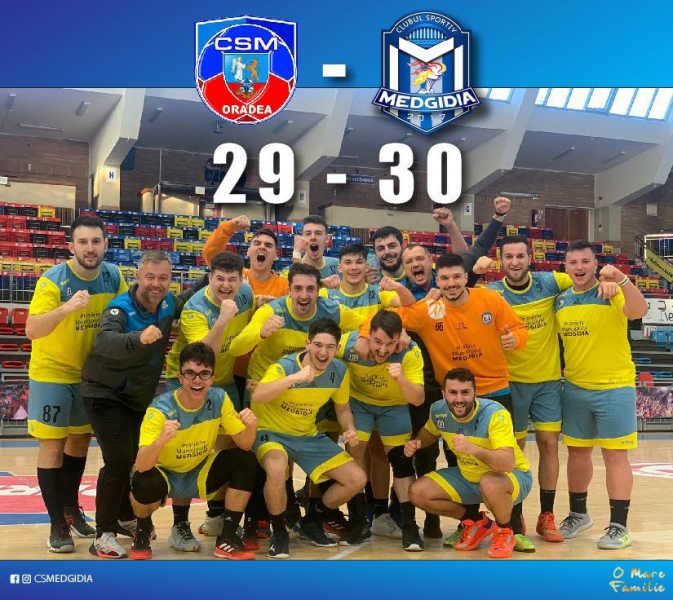 Panterele CS Medgidia au câștigat pe terenul lui CSM Oradea, în ultimul meci al turului de play-off