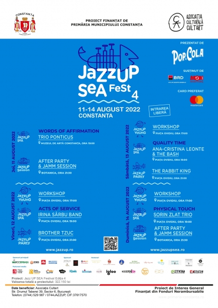 A IV-a ediție a Festivalului JazzUP Sea reunește 11 evenimente și 16 artiști în Constanța
