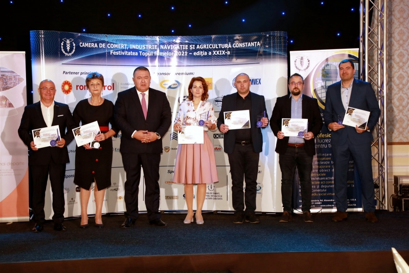 Camera de Comerţ, Industrie, Navigație și Agricultură Constanța
a premiat excelența în afaceri
la Topul Județean al firmelor din Județul Constanța