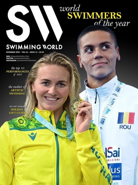 Swimming World Magazine l-a desemnat pe David Popovici *cel mai bun înotător al anului 2022*