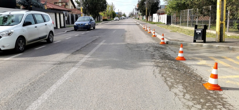 Încep lucrările de reabilitare a carosabilului pe strada Dumbrăveni din cartierul Palazu Mare