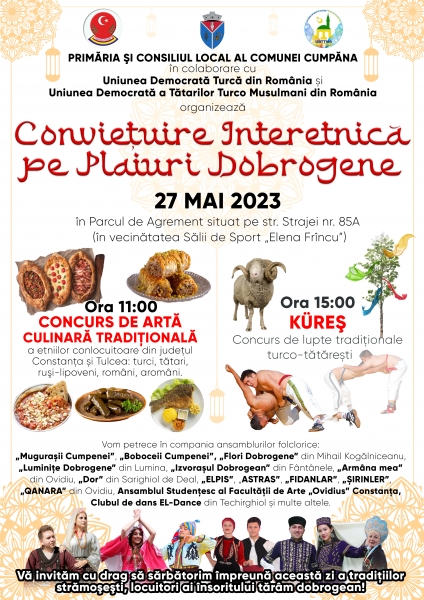 Explorând bogăția culturală a Dobrogei: 
Concurs de Artă Tradițională Culinară și Lupte Turco-Tătărești în Cumpăna