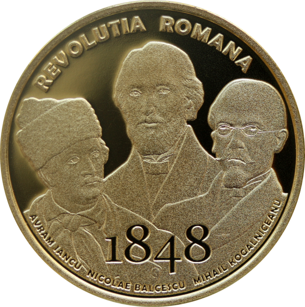BNR va lansa în circuitul numismatic o monedă din aur și o monedă din argint cu tema ”175 de ani de la Revoluția Română din 1848„