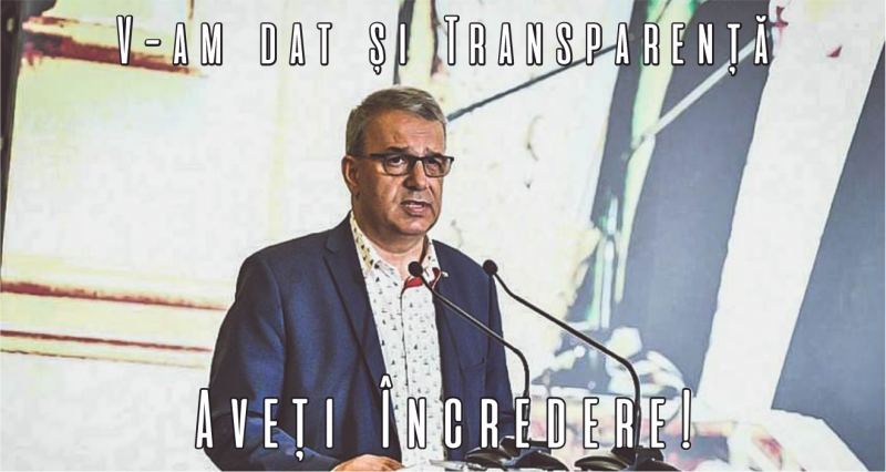 „Fără transparență!” – un slogan pentru Vergil Chițac