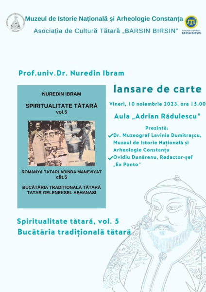 MINAC lansează „Spiritualitate tătară, volumul 5” a  prof. univ. dr. IBRAM NUREDIN