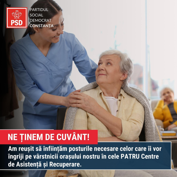 „Centre de asistență și recuperare pentru seniori“, un proiect de anvergură pentru pensionarii urbei, primul de acest tip în municipiul Constanța